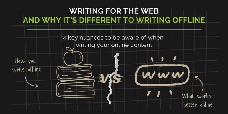 Writing For The Web: 4 Key Differences To Writing For Offline Media