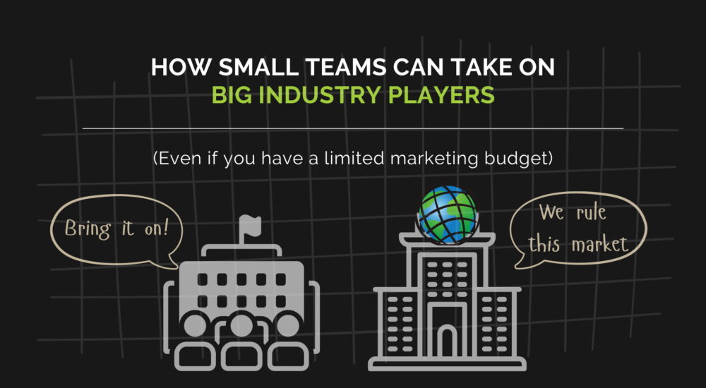 how small teams can take on big industry players